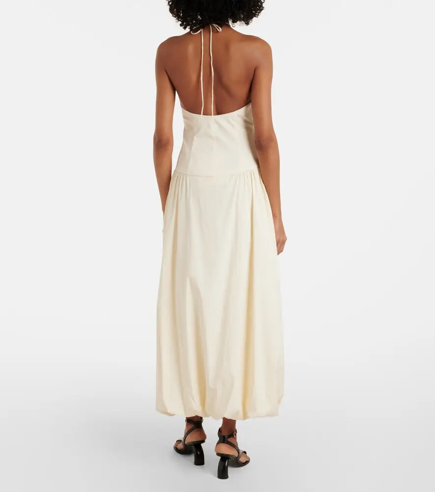 SIR. Florent halterneck cotton-blend maxi dress | Thumbnail 4 SIR. Florent halterneck cotton-blend maxi dress | Thumbnail 4