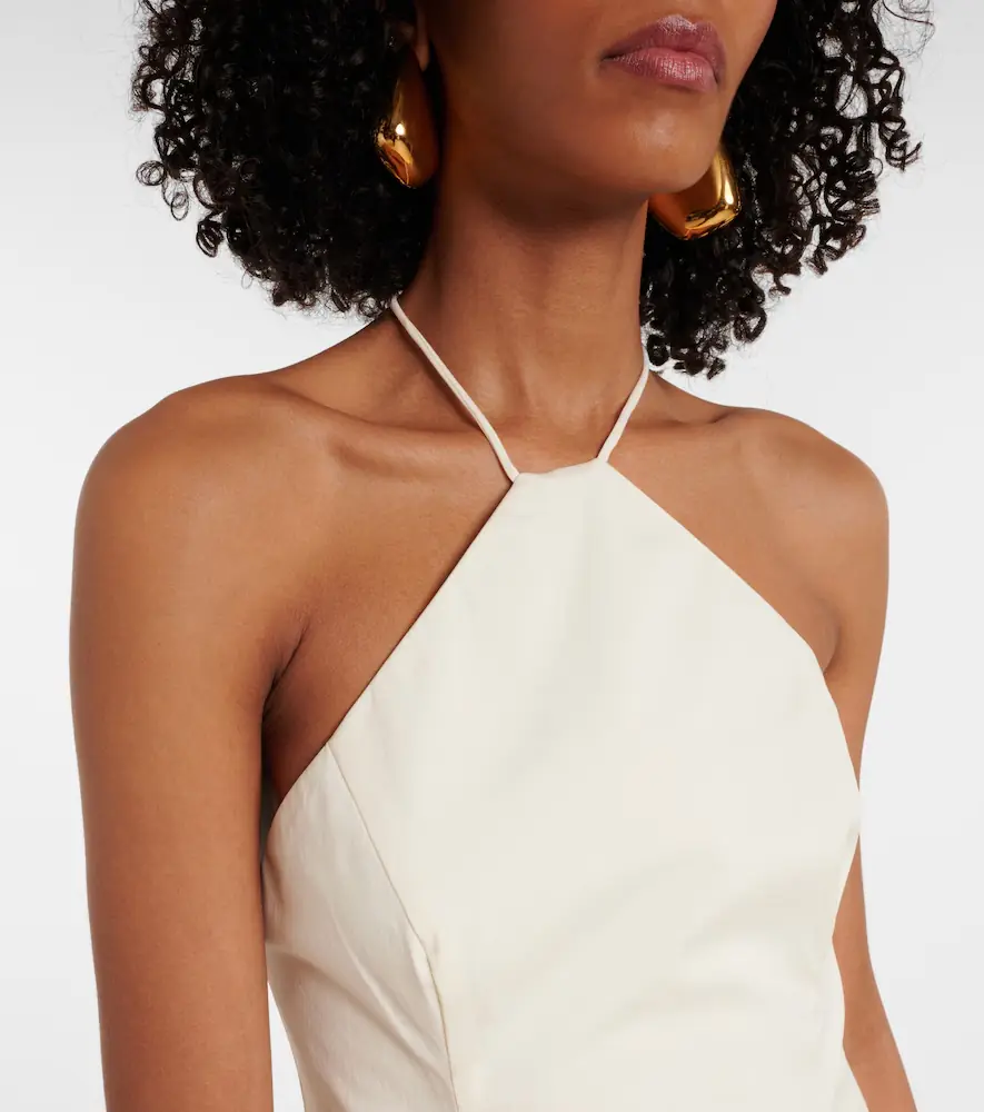 SIR. Florent halterneck cotton-blend maxi dress | Thumbnail 6 SIR. Florent halterneck cotton-blend maxi dress | Thumbnail 6