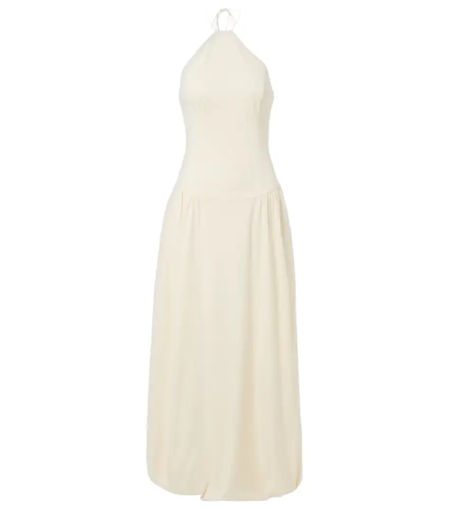 SIR Florent halterneck cotton-blend maxi dress | Image 1 SIR Florent halterneck cotton-blend maxi dress | Image 1
