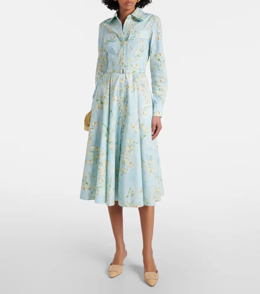 Emilia Wickstead Floral cotton poplin shirt dress | Thumbnail 2 Emilia Wickstead Floral cotton poplin shirt dress | Thumbnail 2
