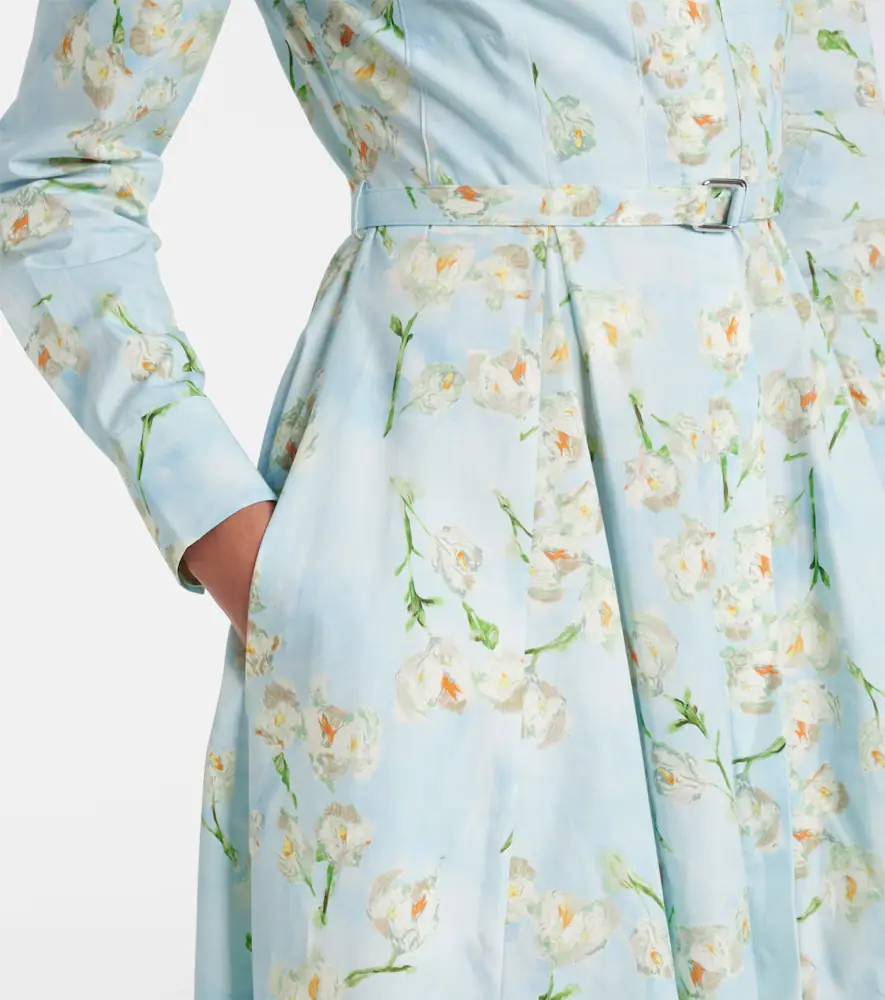Emilia Wickstead Floral cotton poplin shirt dress | Thumbnail 3 Emilia Wickstead Floral cotton poplin shirt dress | Thumbnail 3