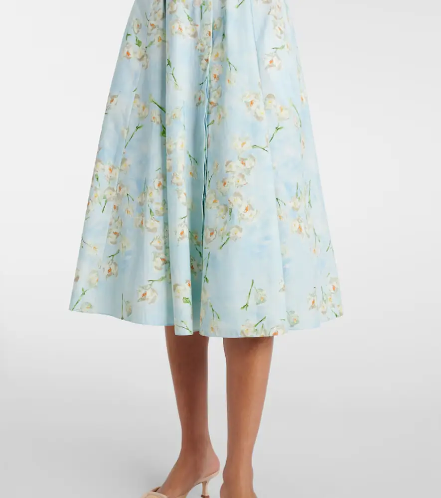 Emilia Wickstead Floral cotton poplin shirt dress | Thumbnail 4 Emilia Wickstead Floral cotton poplin shirt dress | Thumbnail 4