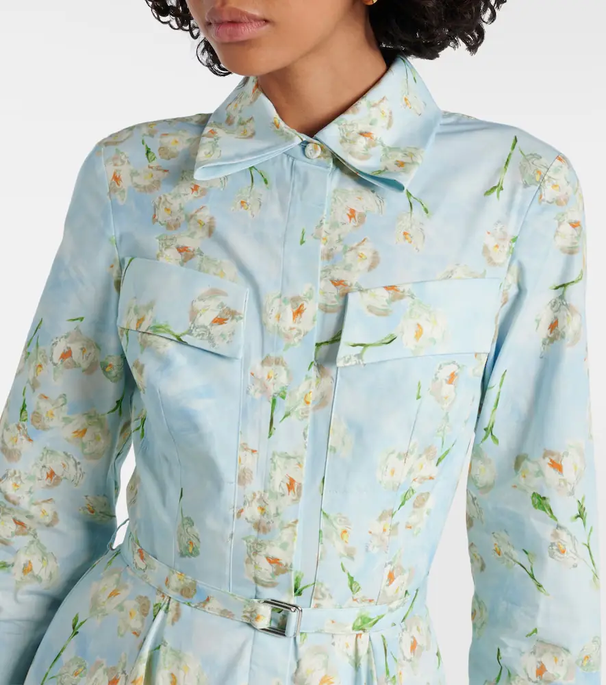 Emilia Wickstead Floral cotton poplin shirt dress | Thumbnail 5 Emilia Wickstead Floral cotton poplin shirt dress | Thumbnail 5