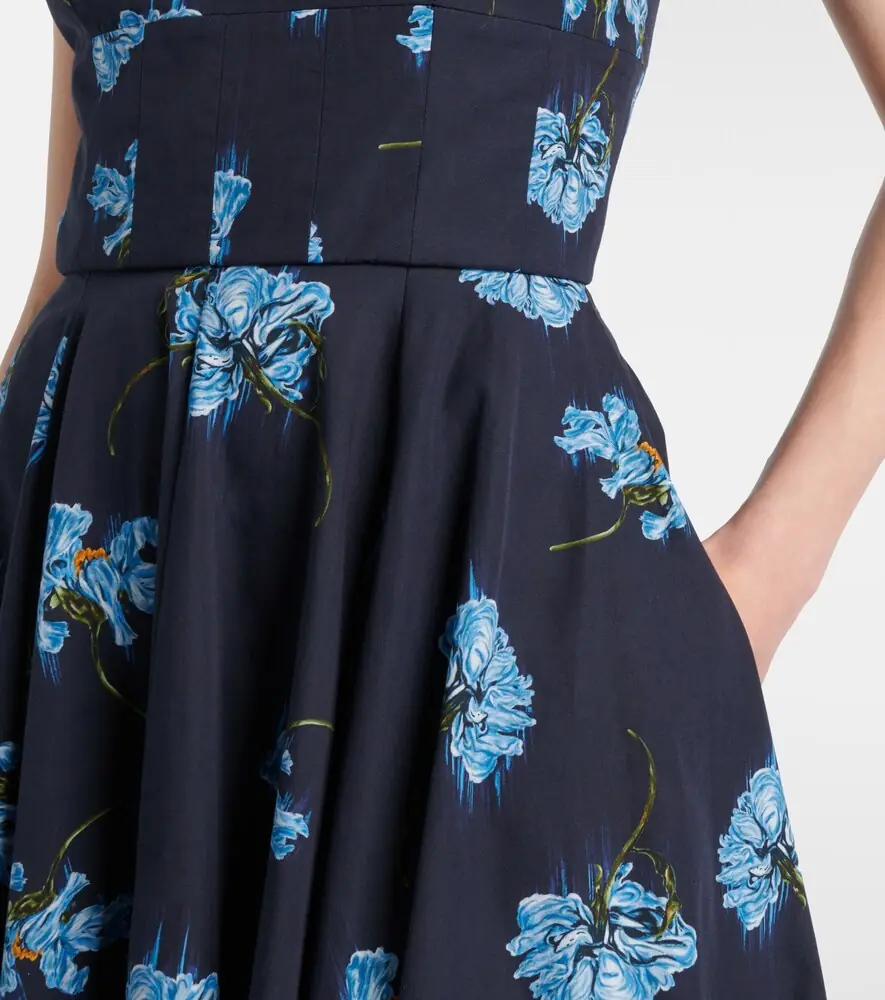 Emilia Wickstead Floral cotton midi dress | Thumbnail 3 Emilia Wickstead Floral cotton midi dress | Thumbnail 3