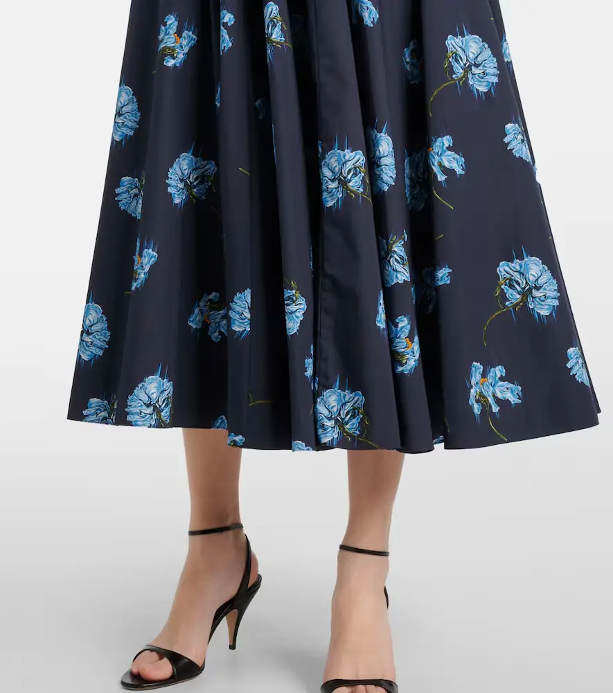 Emilia Wickstead Floral cotton midi dress | Thumbnail 4 Emilia Wickstead Floral cotton midi dress | Thumbnail 4