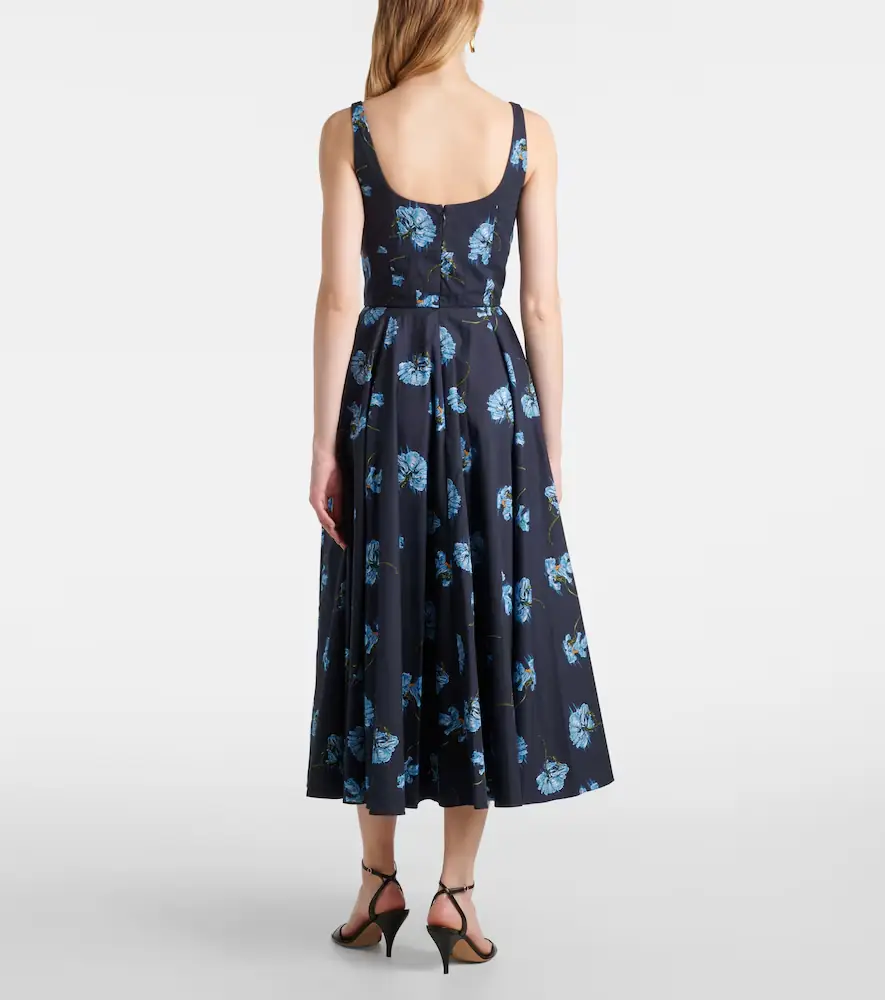 Emilia Wickstead Floral cotton midi dress | Thumbnail 5 Emilia Wickstead Floral cotton midi dress | Thumbnail 5