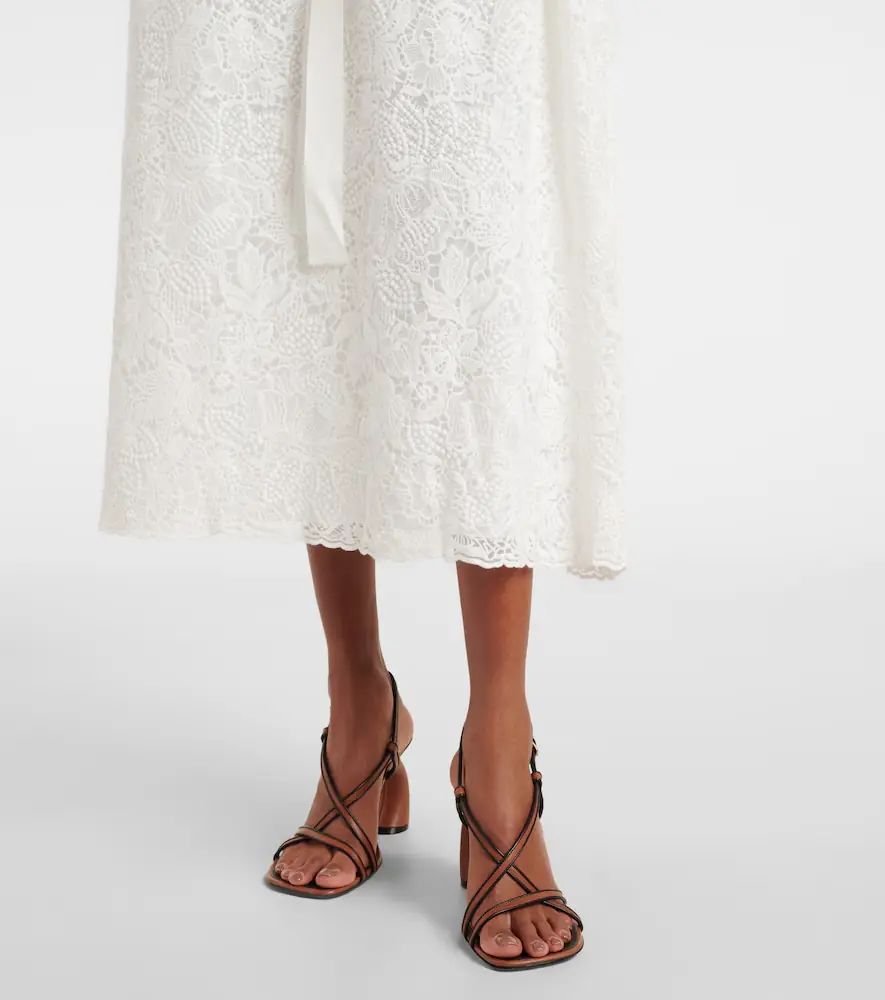 Erdem Embroidered cotton lace midi dress | Thumbnail 3