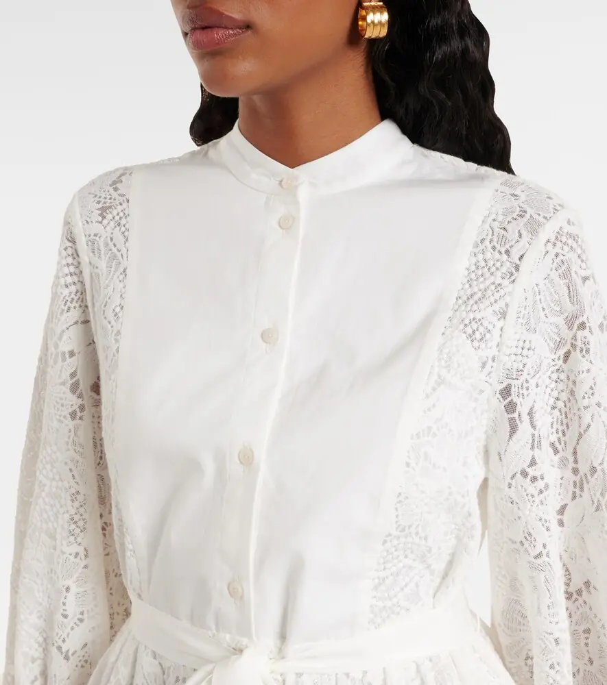 Erdem Embroidered cotton lace midi dress | Thumbnail 5