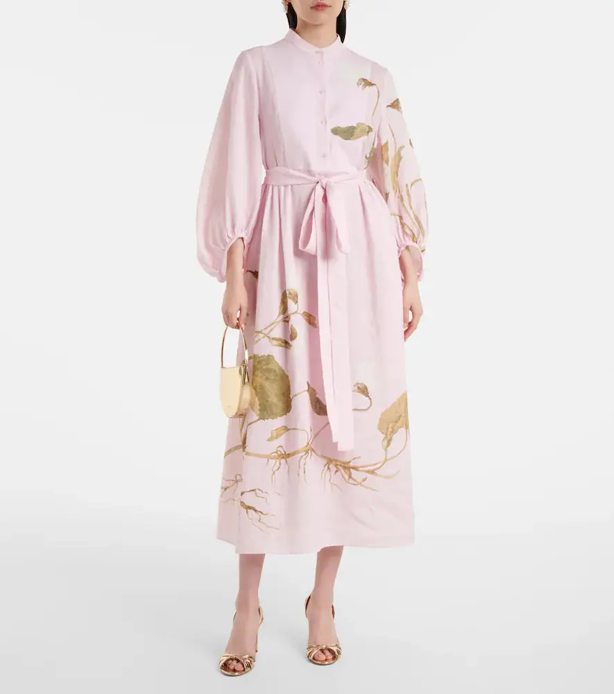 Erdem Printed linen midi dress | Thumbnail 2