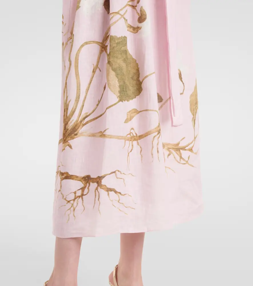 Erdem Printed linen midi dress | Thumbnail 3