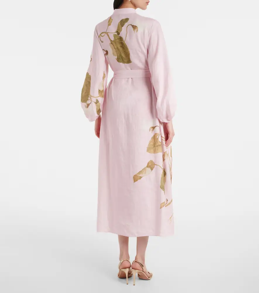 Erdem Printed linen midi dress | Thumbnail 4