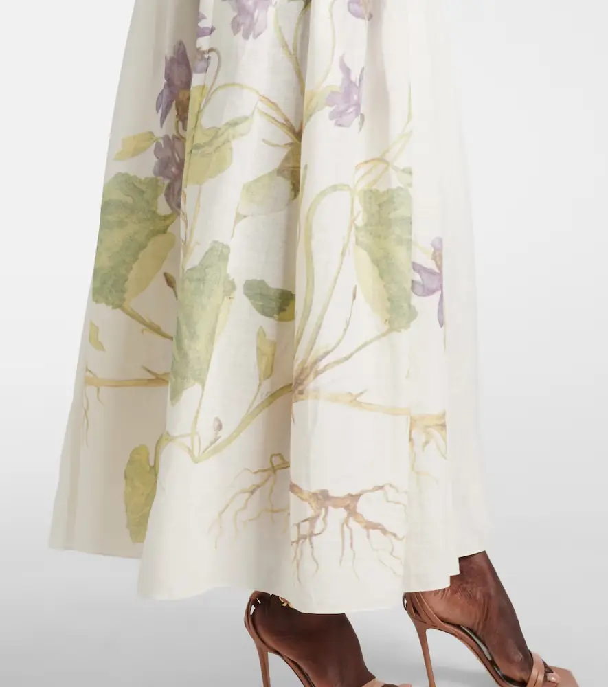 Erdem Floral linen maxi dress | Thumbnail 3 Erdem Floral linen maxi dress | Thumbnail 3