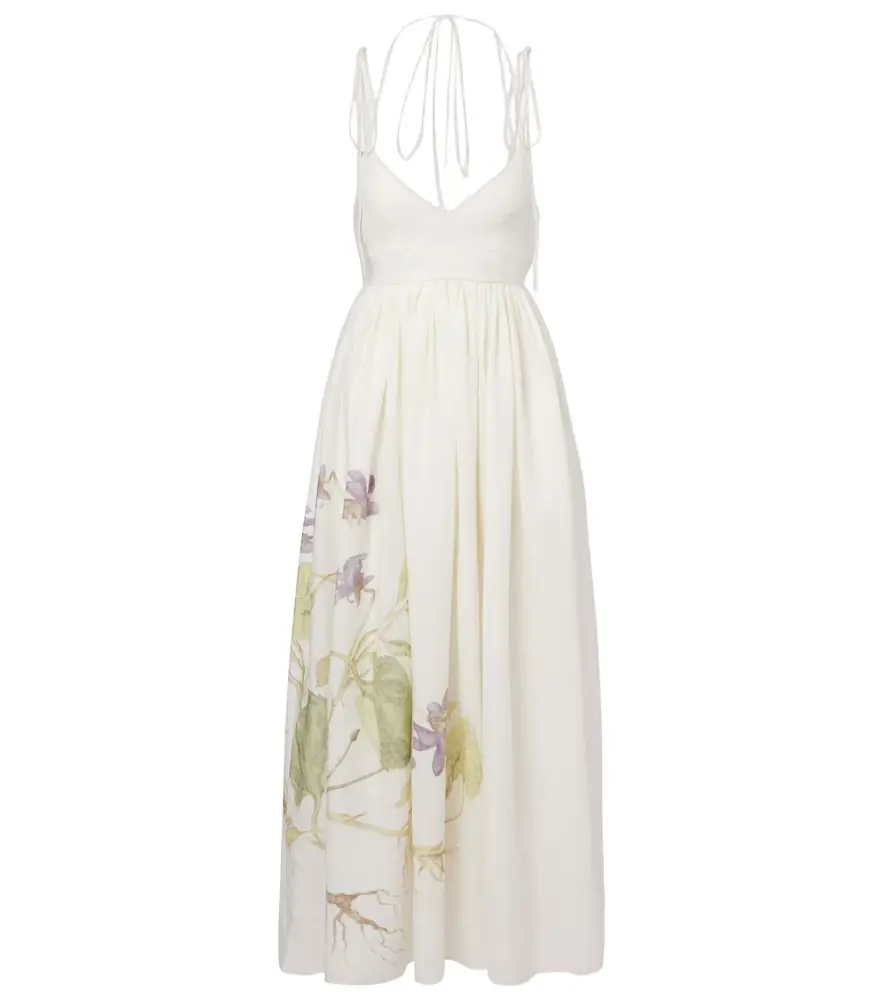 Erdem Floral linen maxi dress