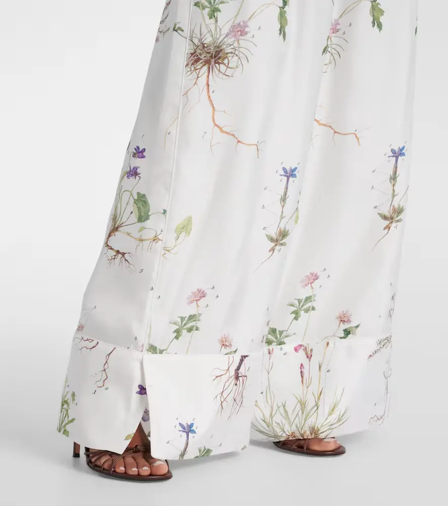 Erdem Floral printed silk wide-leg pants | Thumbnail 3 Erdem Floral printed silk wide-leg pants | Thumbnail 3