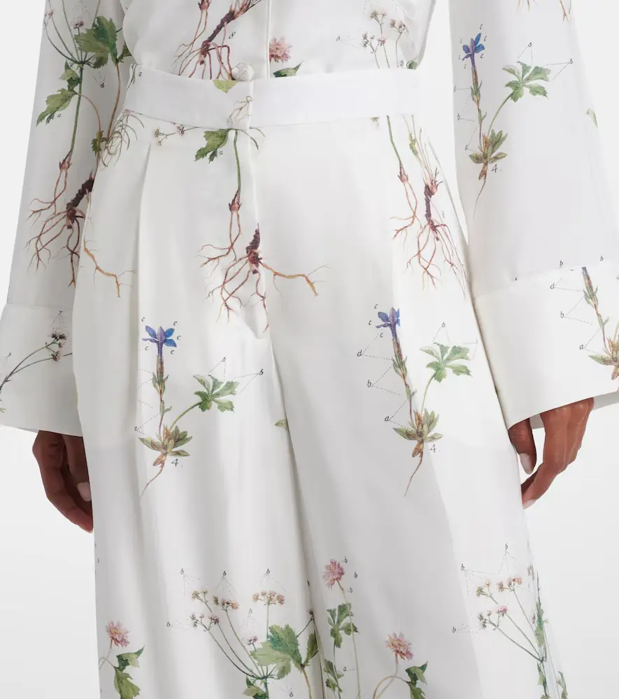 Erdem Floral printed silk wide-leg pants | Thumbnail 4 Erdem Floral printed silk wide-leg pants | Thumbnail 4