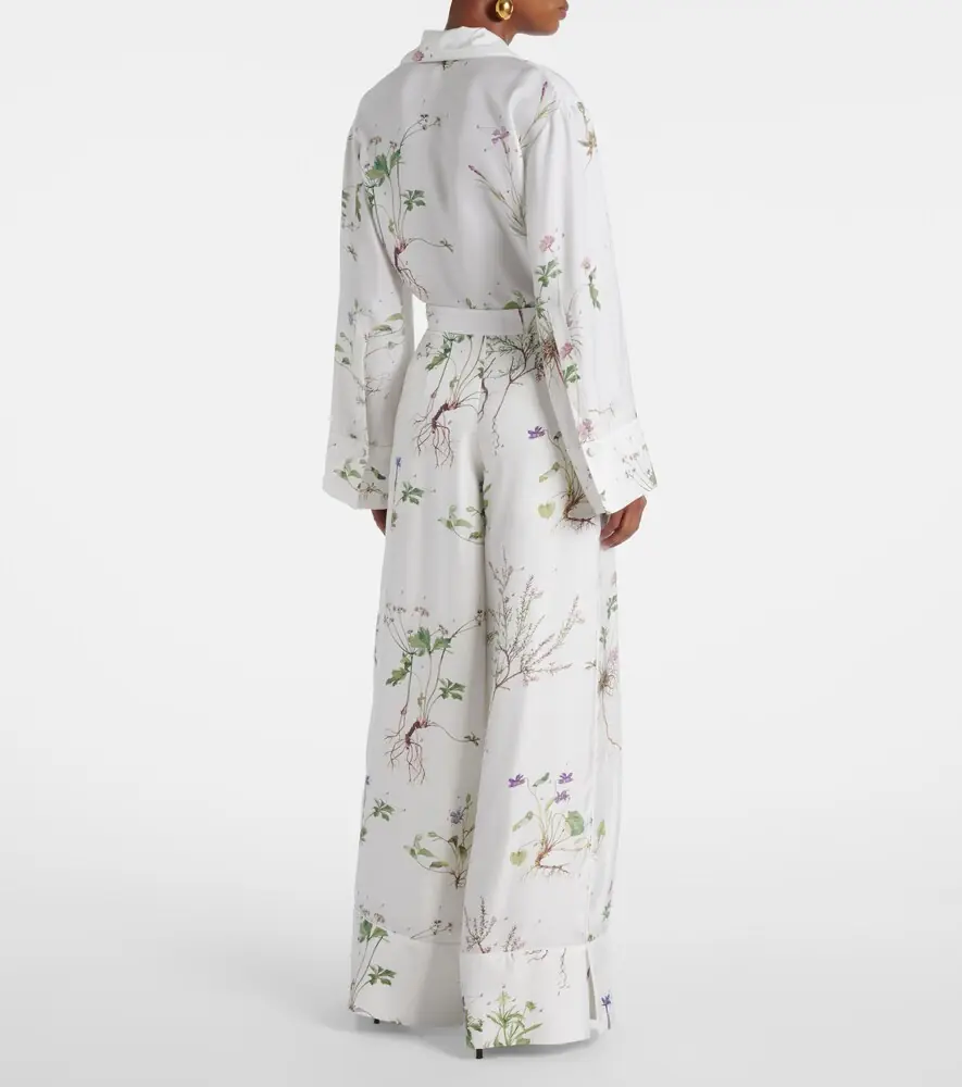 Erdem Floral printed silk wide-leg pants | Thumbnail 5 Erdem Floral printed silk wide-leg pants | Thumbnail 5