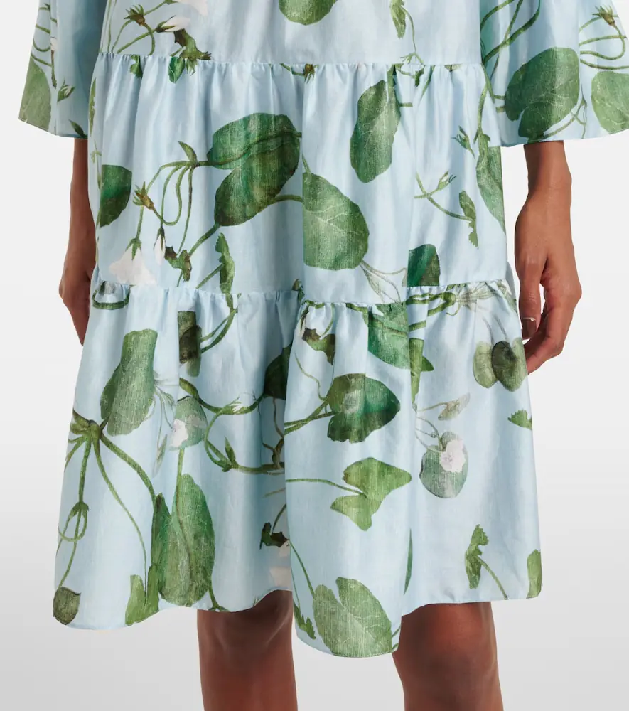 Erdem Tiered floral cotton minidress | Thumbnail 3 Erdem Tiered floral cotton minidress | Thumbnail 3