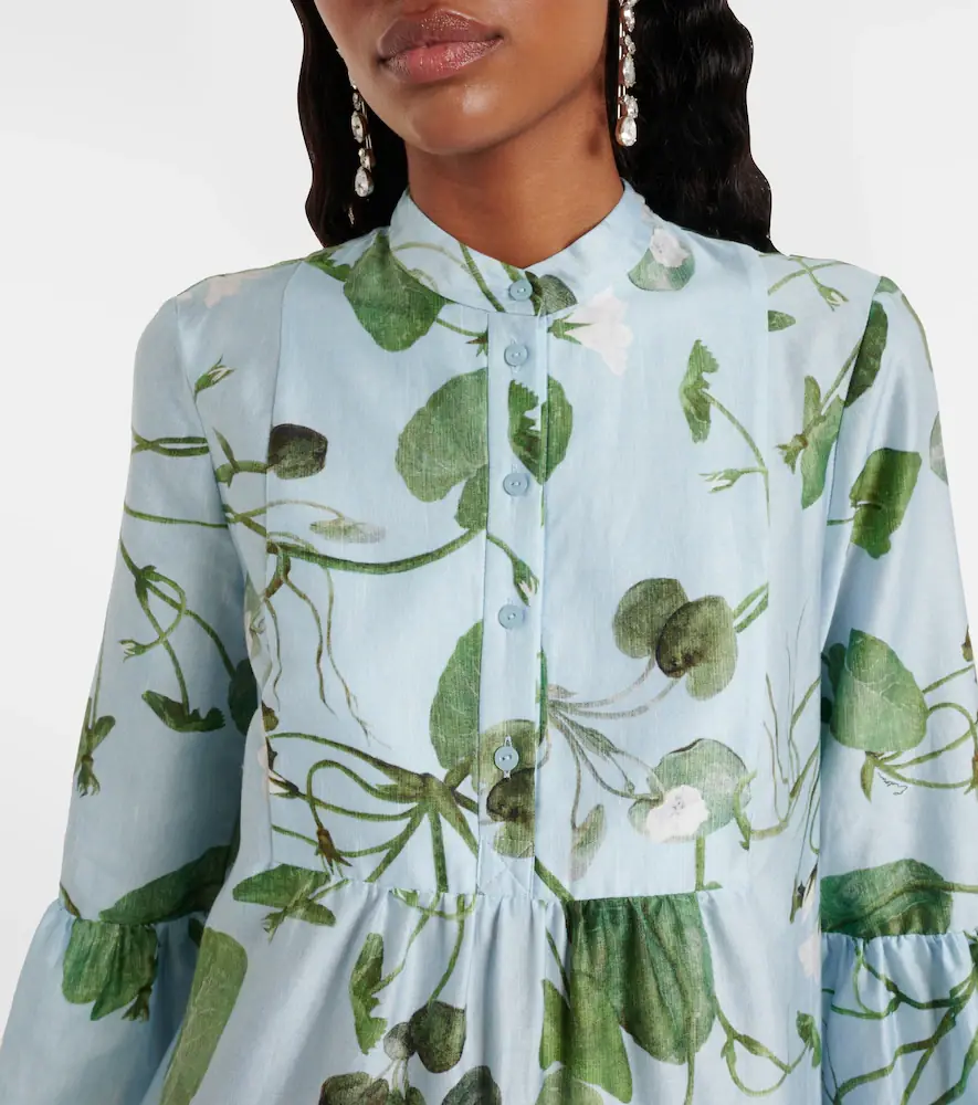 Erdem Tiered floral cotton minidress | Thumbnail 4 Erdem Tiered floral cotton minidress | Thumbnail 4