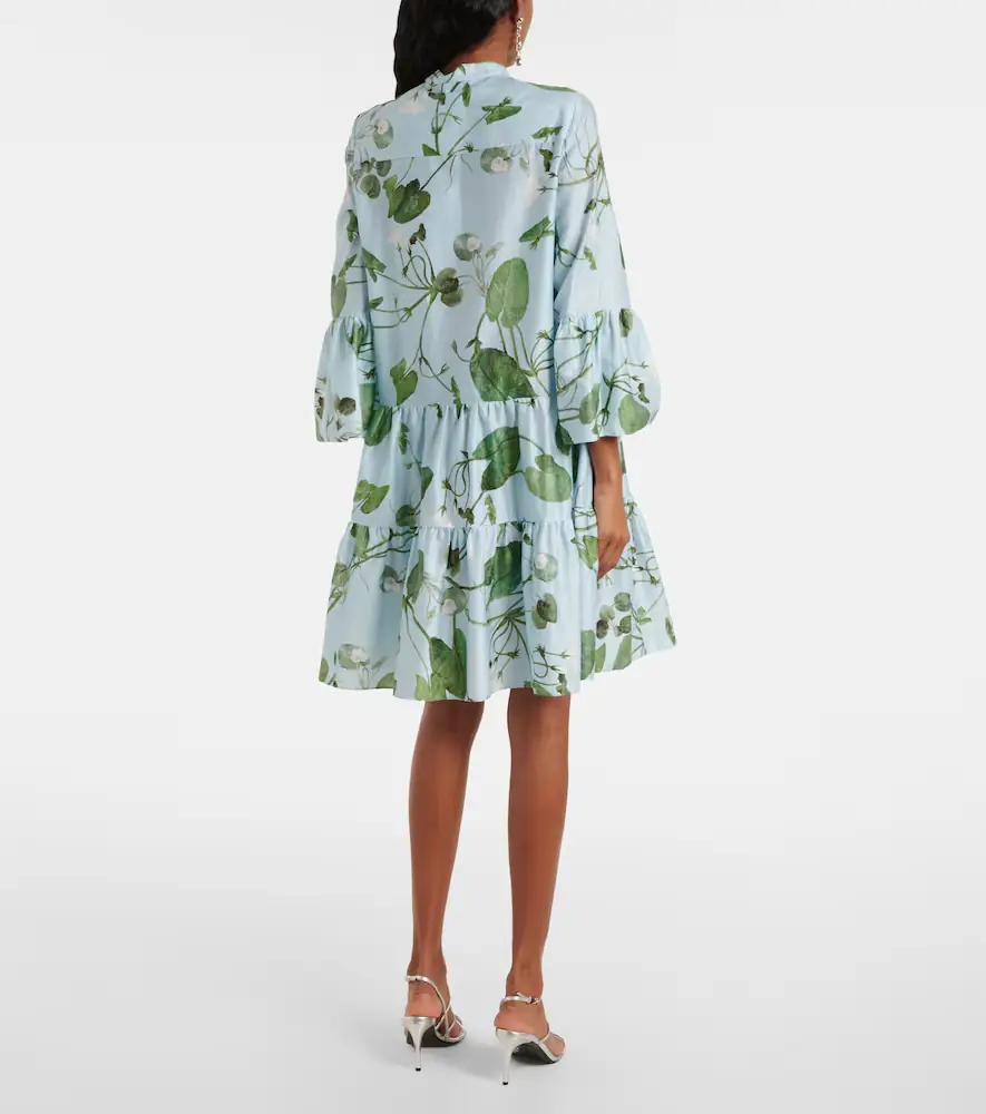 Erdem Tiered floral cotton minidress | Thumbnail 5 Erdem Tiered floral cotton minidress | Thumbnail 5