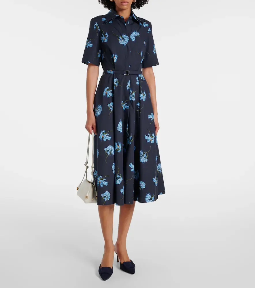 Emilia Wickstead Floral cotton shirt dress | Thumbnail 2 Emilia Wickstead Floral cotton shirt dress | Thumbnail 2