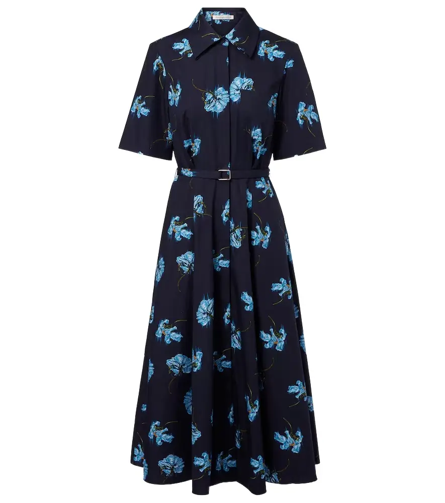 Emilia Wickstead Floral cotton shirt dress