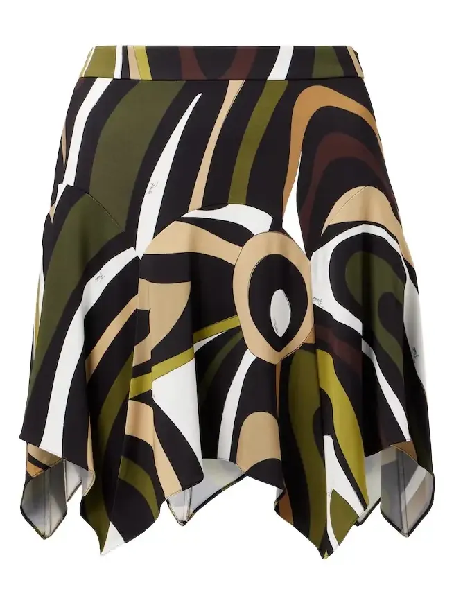 Marmo asymmetric satin jersey miniskirt Marmo asymmetric satin jersey miniskirt