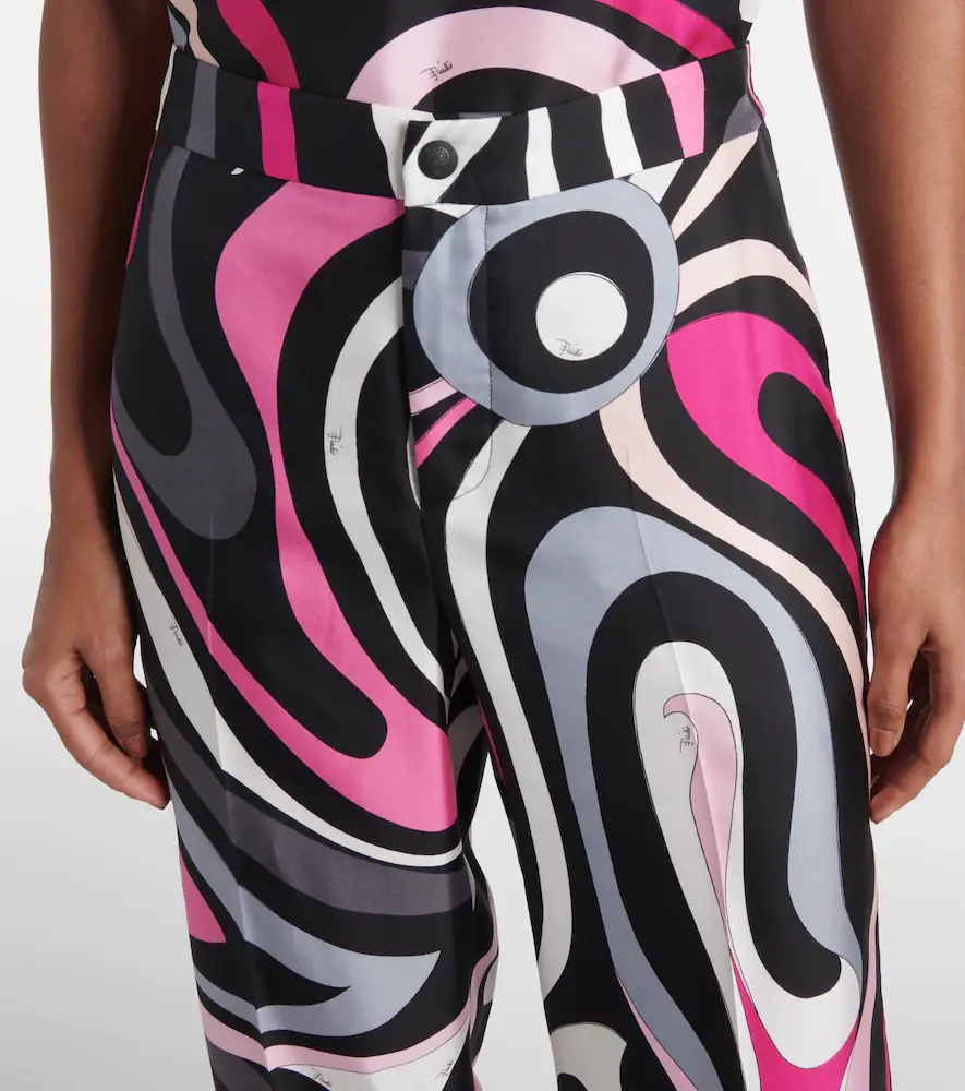 PUCCI Marmo silk twill straight pants | Thumbnail 2 PUCCI Marmo silk twill straight pants | Thumbnail 2