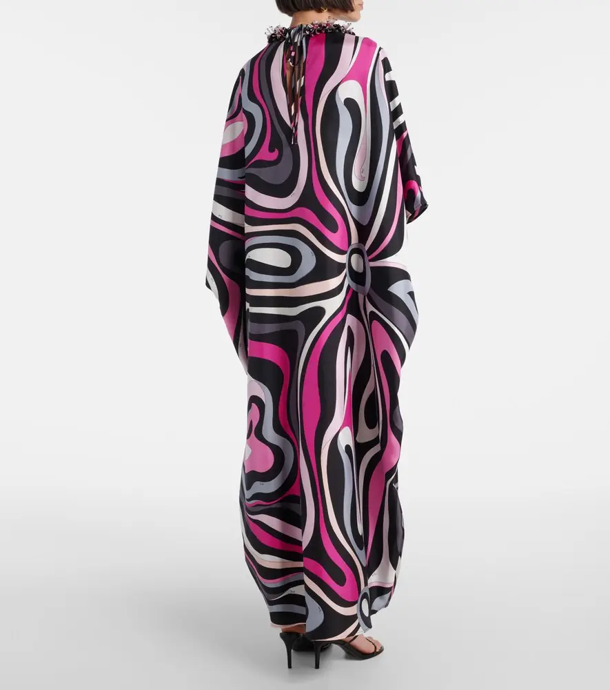 PUCCI Marmo silk twill kaftan | Thumbnail 2 PUCCI Marmo silk twill kaftan | Thumbnail 2
