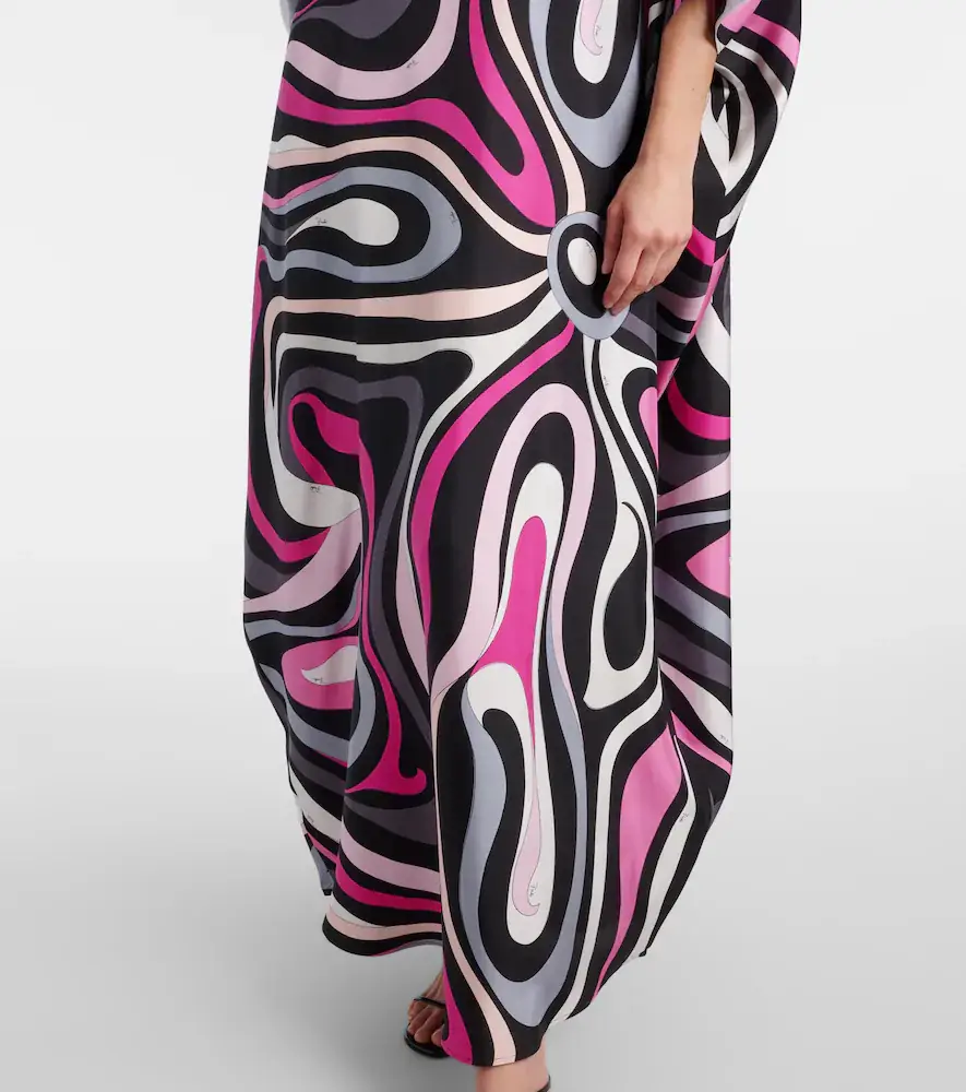 PUCCI Marmo silk twill kaftan | Thumbnail 3 PUCCI Marmo silk twill kaftan | Thumbnail 3