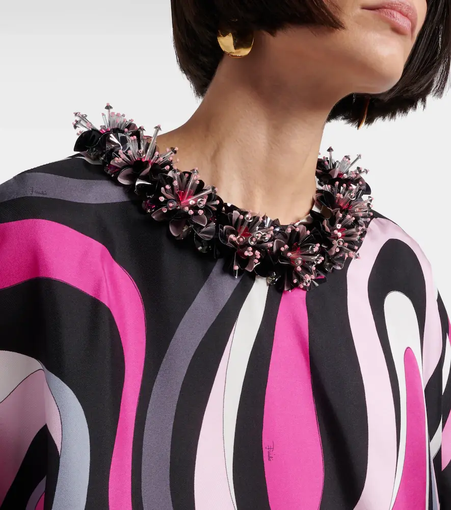 PUCCI Marmo silk twill kaftan | Thumbnail 5 PUCCI Marmo silk twill kaftan | Thumbnail 5