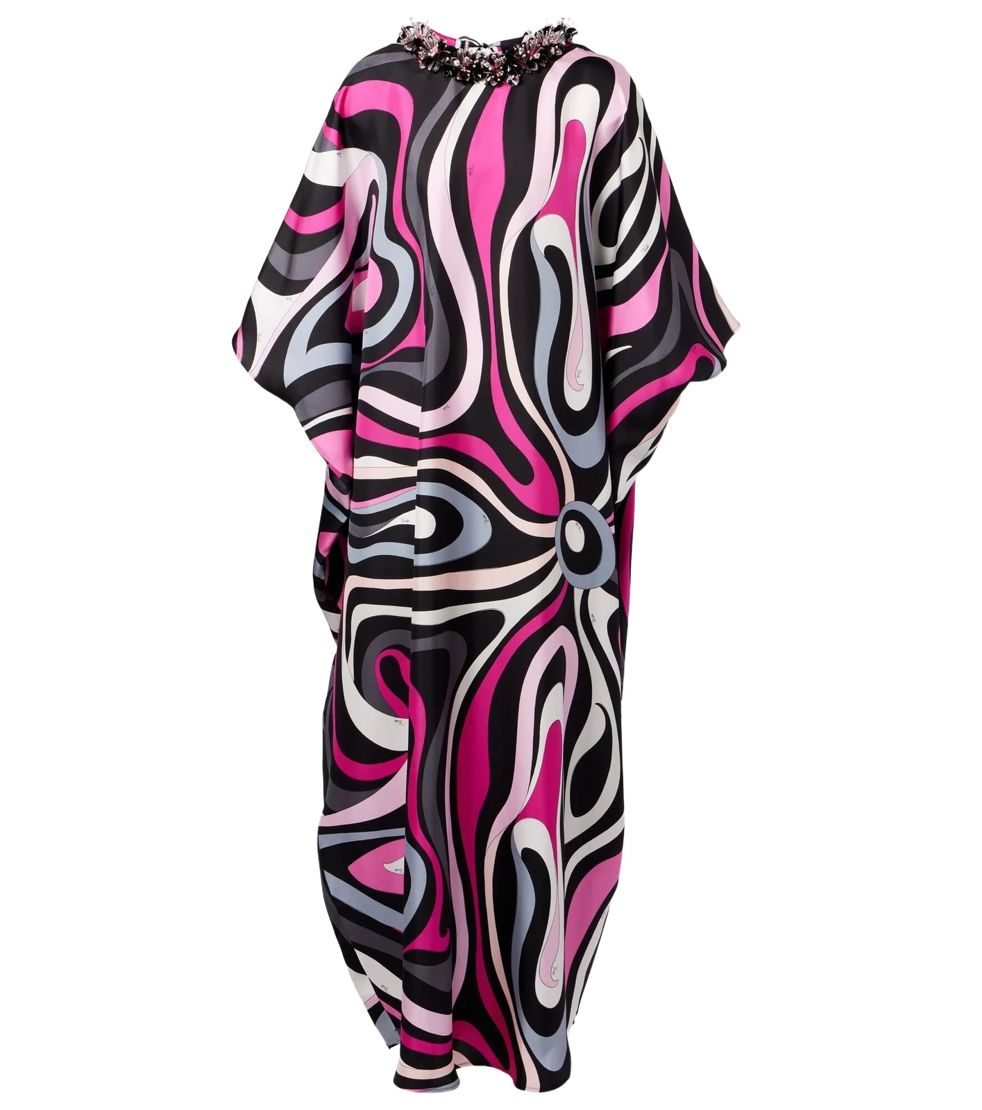 Marmo silk twill kaftan