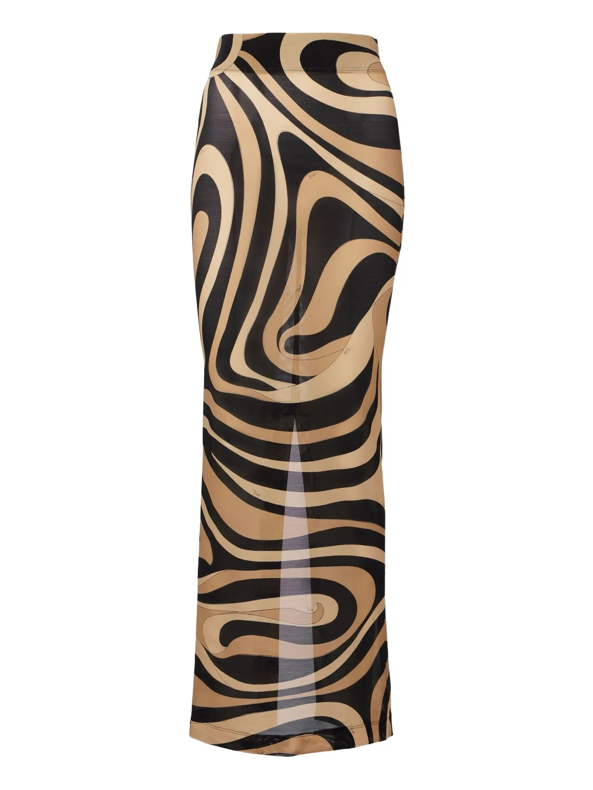 PUCCI Printed semi-sheer maxi skirt