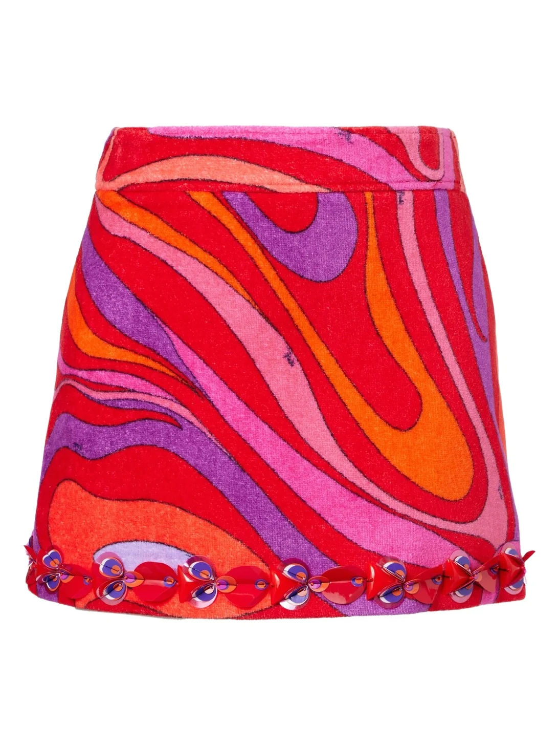 Marmo embellished cotton terry miniskirt Marmo embellished cotton terry miniskirt
