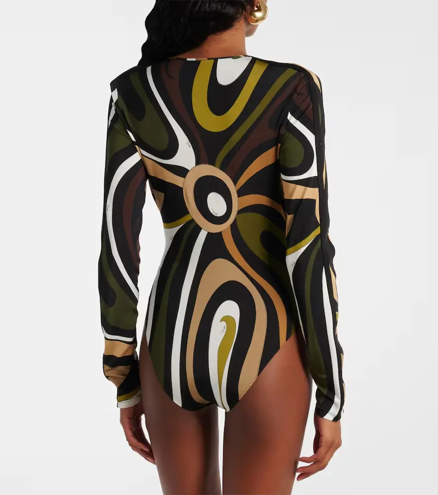 PUCCI Marmo printed satin bodysuit | Thumbnail 5 PUCCI Marmo printed satin bodysuit | Thumbnail 5