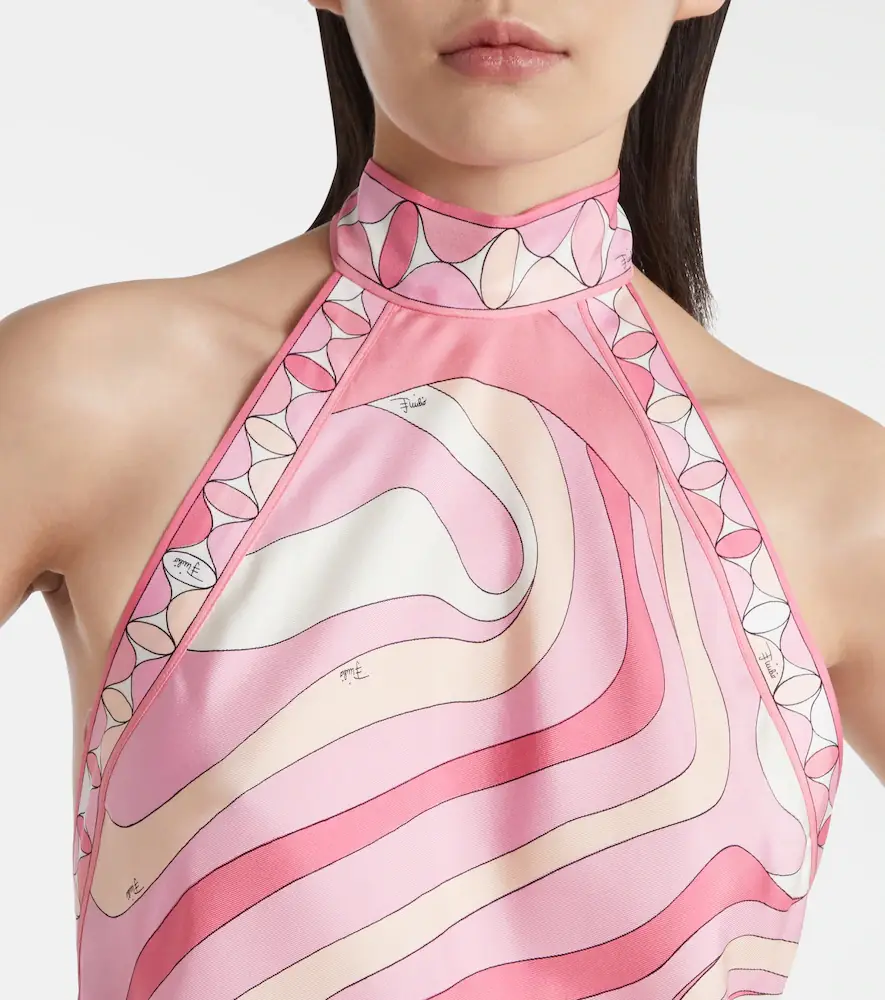 Pucci Marmo asymmetric silk maxi dress | Thumbnail 6 Pucci Marmo asymmetric silk maxi dress | Thumbnail 6