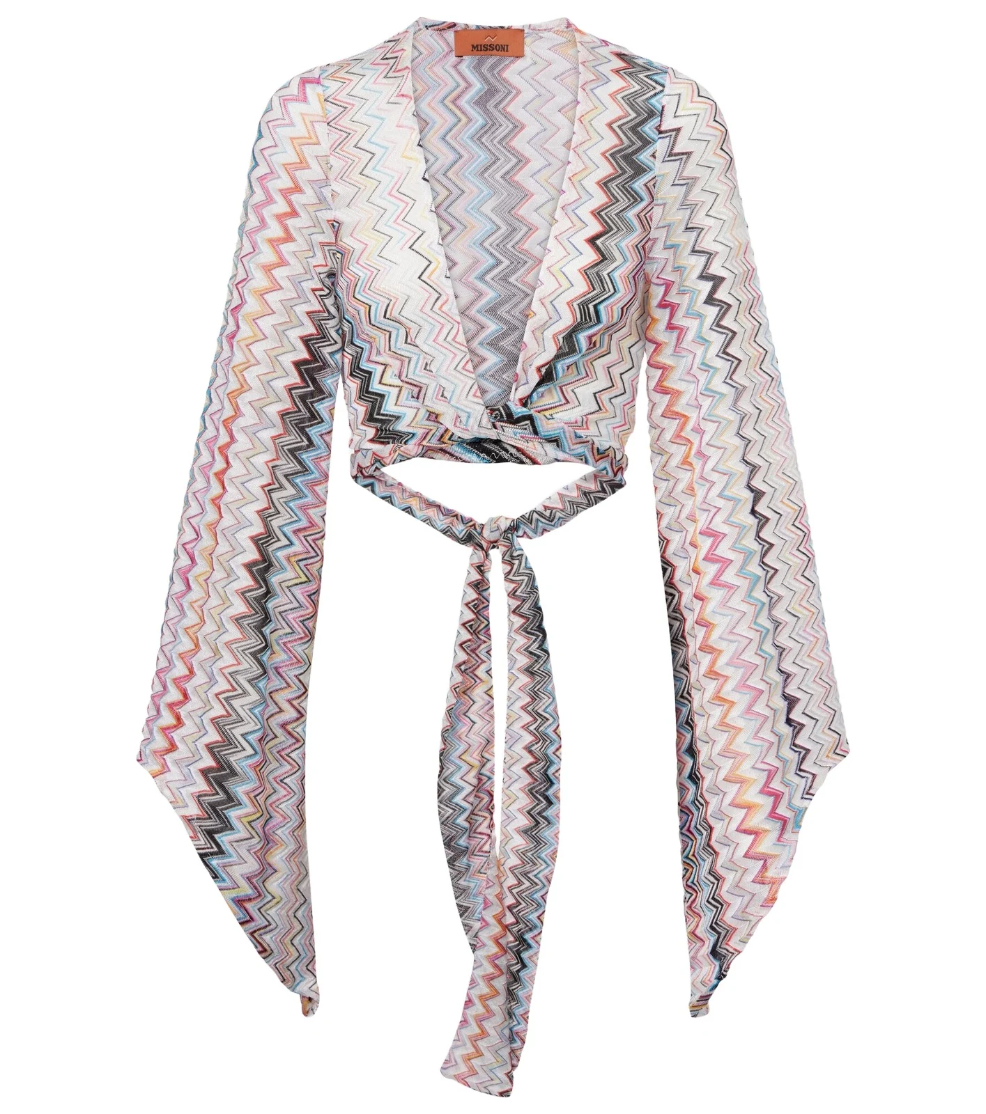 Zigzag cropped blouse