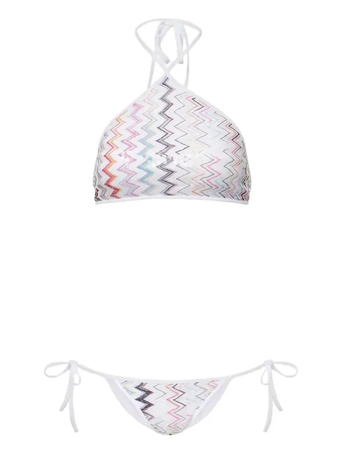 Missoni Zigzag halterneck bikini