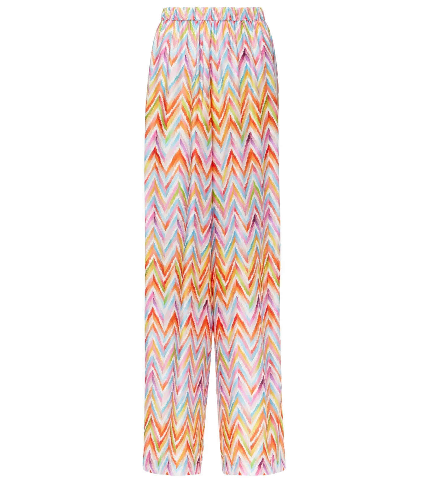 Zigzag wide-leg pants