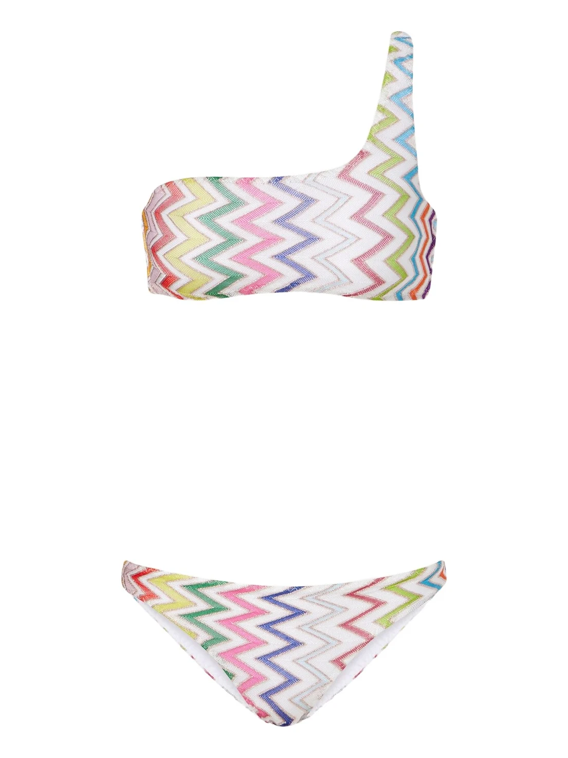 Zigzag lamé bikini