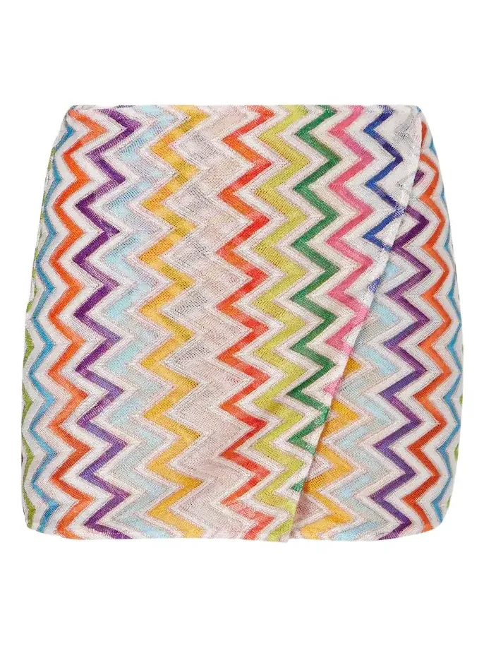 Missoni Zigzag lamé skort