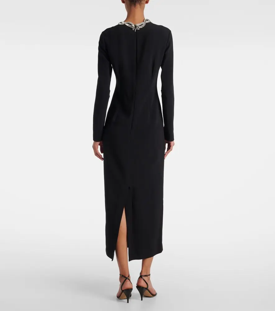 The Row Mitsuko embellished cady midi dress | Thumbnail 3