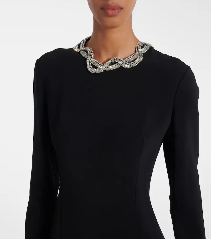 The Row Mitsuko embellished cady midi dress | Thumbnail 5