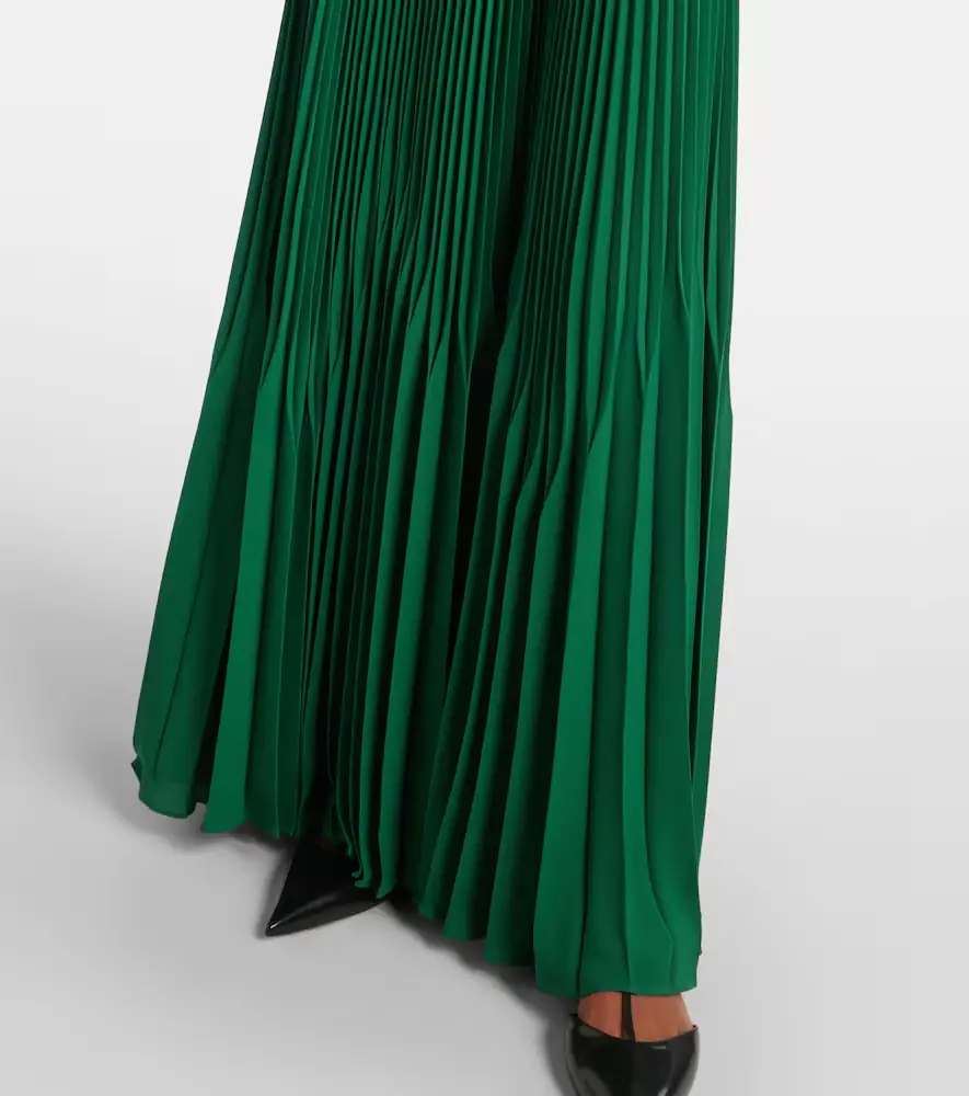 Max Mara Gersa plissé sablé georgette gown | Thumbnail 4 Max Mara Gersa plissé sablé georgette gown | Thumbnail 4