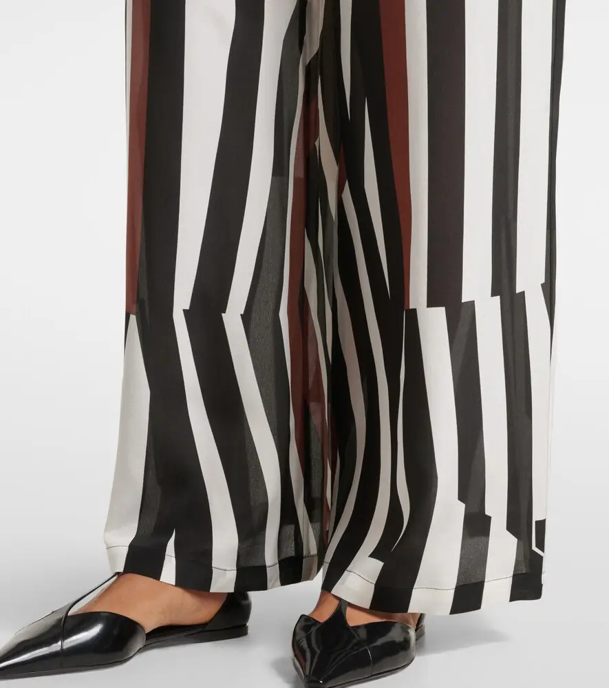 Max Mara Tropea striped silk wide-leg pants | Thumbnail 4 Max Mara Tropea striped silk wide-leg pants | Thumbnail 4