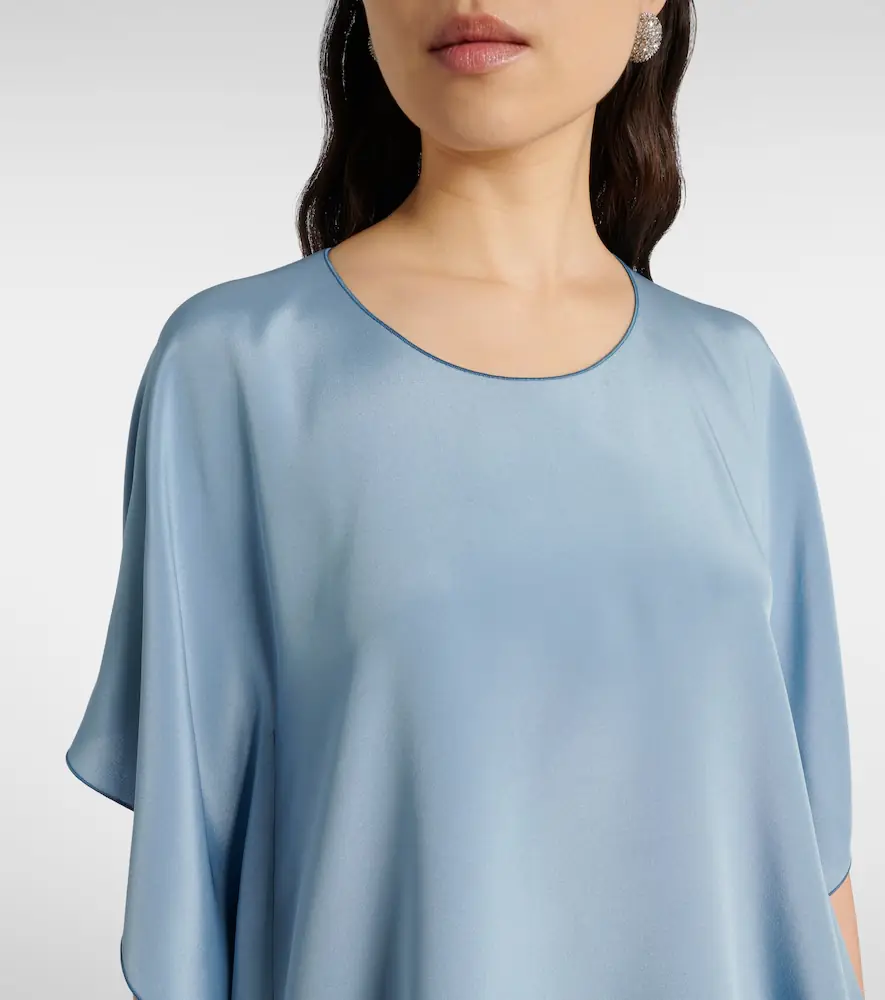 Max Mara Oronte silk crêpe de chine blouse | Thumbnail 2 Max Mara Oronte silk crêpe de chine blouse | Thumbnail 2