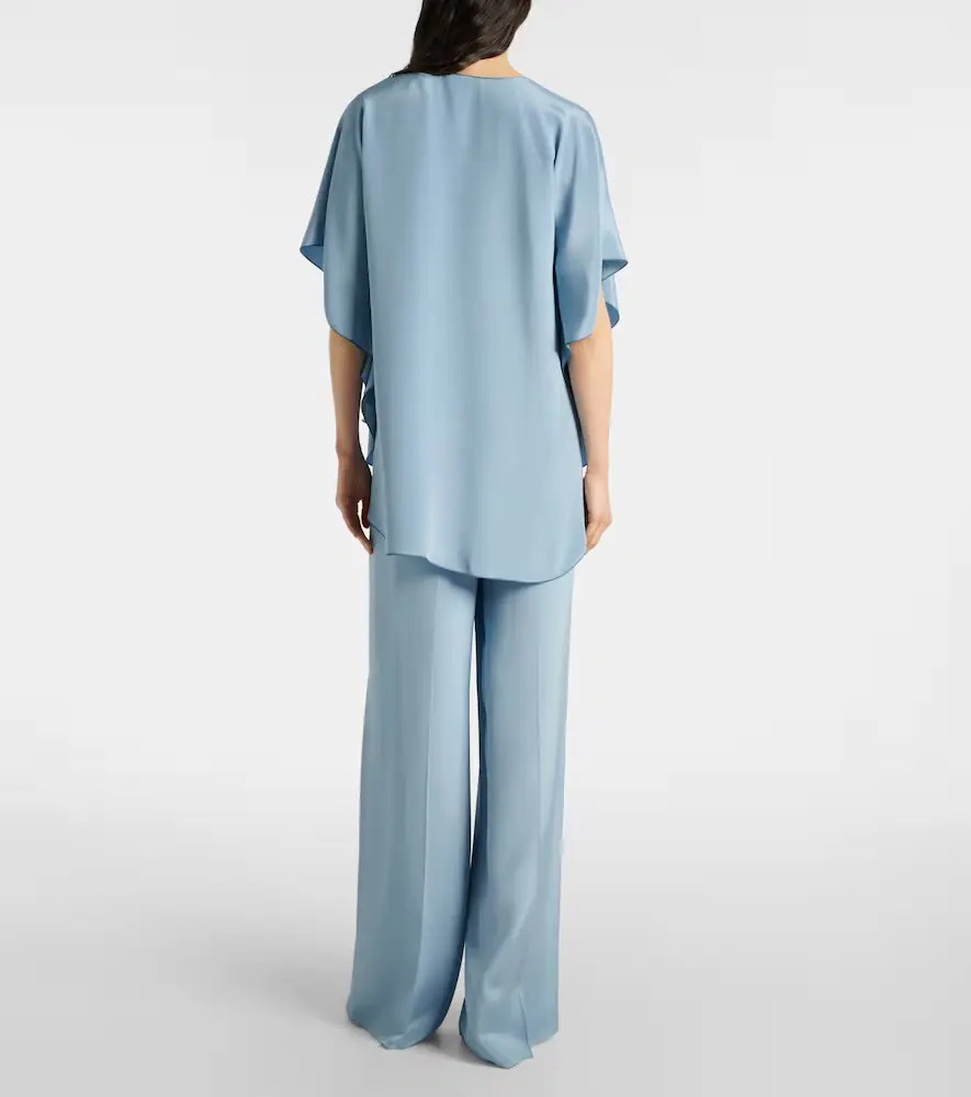 Max Mara Oronte silk crêpe de chine blouse | Thumbnail 4 Max Mara Oronte silk crêpe de chine blouse | Thumbnail 4
