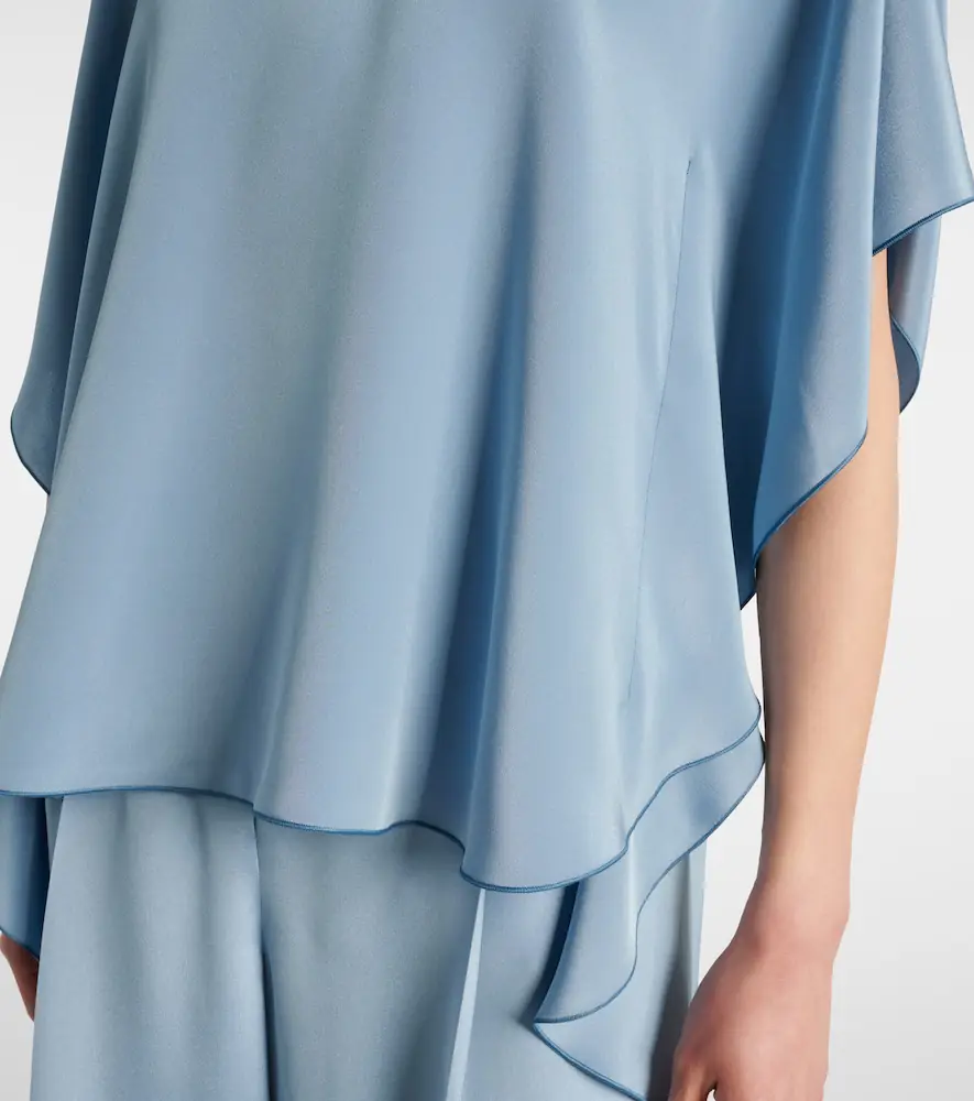 Max Mara Oronte silk crêpe de chine blouse | Thumbnail 5 Max Mara Oronte silk crêpe de chine blouse | Thumbnail 5