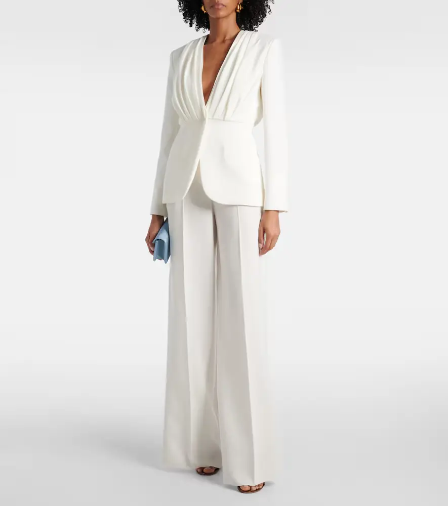 Max Mara Abetone high-rise cady wide-leg pants | Thumbnail 4 Max Mara Abetone high-rise cady wide-leg pants | Thumbnail 4
