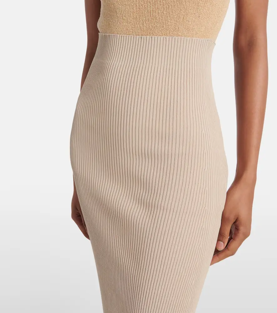 Max Mara Aprile1234 high-rise crêpe maxi skirt | Thumbnail 3