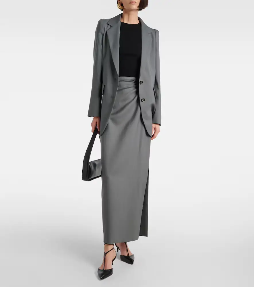 Max Mara Wool and silk maxi skirt | Thumbnail 5